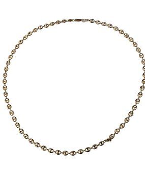 14K Yellow Gold Mariner Link Chain Necklace #25061